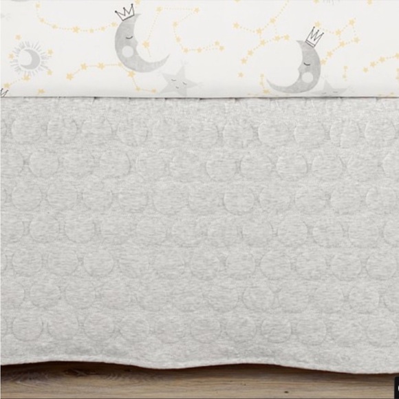 Pottery Barn Kids Bedding Pottery Barn Grey Crib Skirt Poshmark